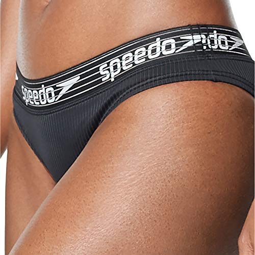 Bas de bikini hipster Speedo noir anti déformation taille M - 3
