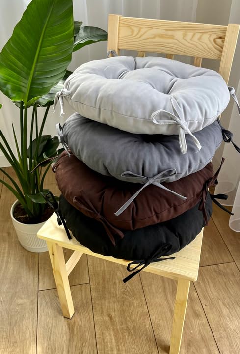 Olenka Coussin de Chaises Taille ø 35 x 8 cm Coussin de Siège