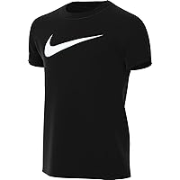Nike CW6941-010 Y NK DF PARK20 SS Tee HBR T-Shirt Unisex Ragazzi Black/White Taglia M