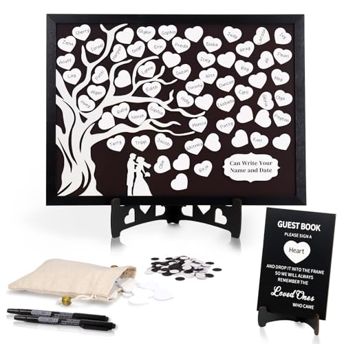 FORBFAN Wedding Guest Book Alternative Tree, Magnetic Guest Book ...
