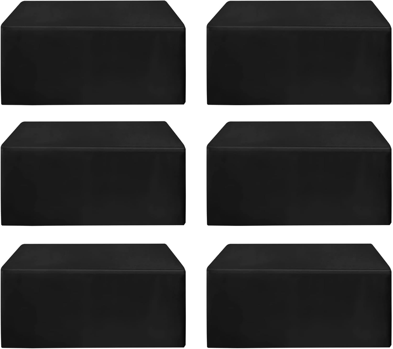 HolidayIdeas Fitted Table Clothes, 6 Pack 48 x 24 Inch