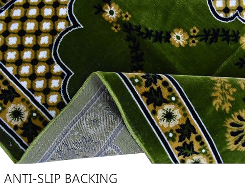 Image of Janamaz Prayer Mat - Turkey Soft Velvet Namaz Mat | Premium Aasan for Daily Salah, Janimaz Namaz, Comfortable & Durable Prayer Mat | 44x27 Inch, (14)
