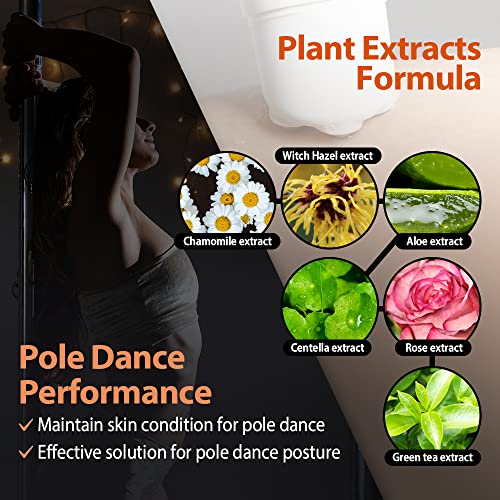 GRIPT Professional Pole Dance Chalk Body Gripping Gel Body Grip Solution Mess Less Sweat Resistant Long Lasting Skin Condition Care, 3.38oz (100ml)