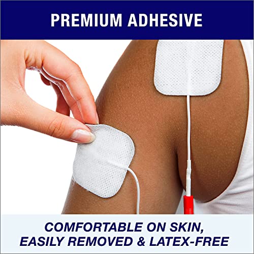 TENS-EMS Elektroden-Pads 5x5 cm,TENS Gerät Pads,Wiederverwendbar selbstklebenden Elektroden Pads,für TENS Geräte and EMS Trainer (20)