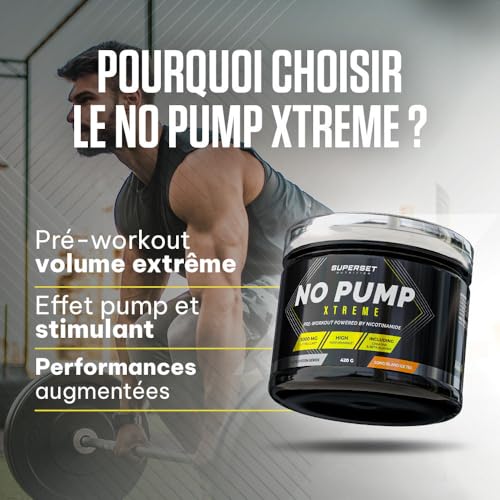 Superset Nutrition - No Pump Xtreme (420gr) - Pre-Workout en poudre - Booster puissant pré-entraînement, 3,3 g de Créatine, Bêta-alanine, L-citrulline, Caféine - Fatigue maîtrisée - Blue Raspberry – Image 3