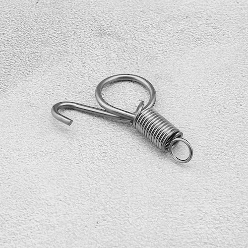 Image of The Lord of the Tools 30Pcs Spring Hook Cage Spring Cage Door Hooks Iron Spring Wire Latch Hook Cage Door Fixing Tools for Chickens Pigeons Rabbits 55mm