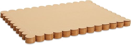 Miniatura 9 de Juvale Manteles individuales de papel festoneado, prácticos manteles individuales desechables, elegantes ajustes de mesa, cargadores de papel para