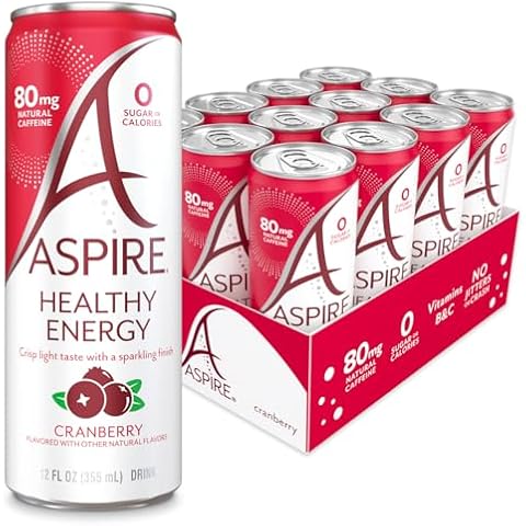 Aspire Healthy Energy Drinks, Cranberry Cover