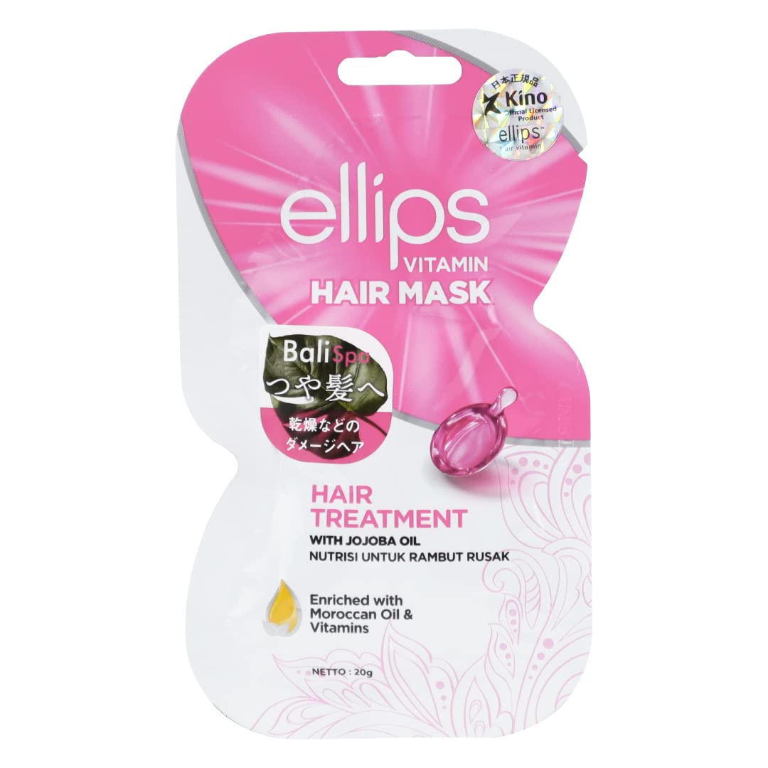 Amazon | 【日本正規品】ellips（エリップス） ヘアーマスク (ピンク