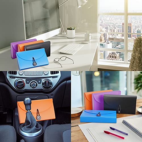 Hyunlai Expanding File Folders 4 Pack, 7.1"4.2" Receipt Organizer Folder Bill File Folder With 12 Pocket For Coupons, Receipts,Tickets-Water Resistant… #TOP3