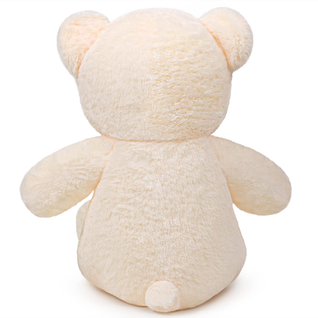 SNOWOLF orsacchiotto peluche Morbido simpatico orso bambola giocattolo animale regalo per i bambini ragazzi ragazze compleanno Natale San Valentino (40m, crema)