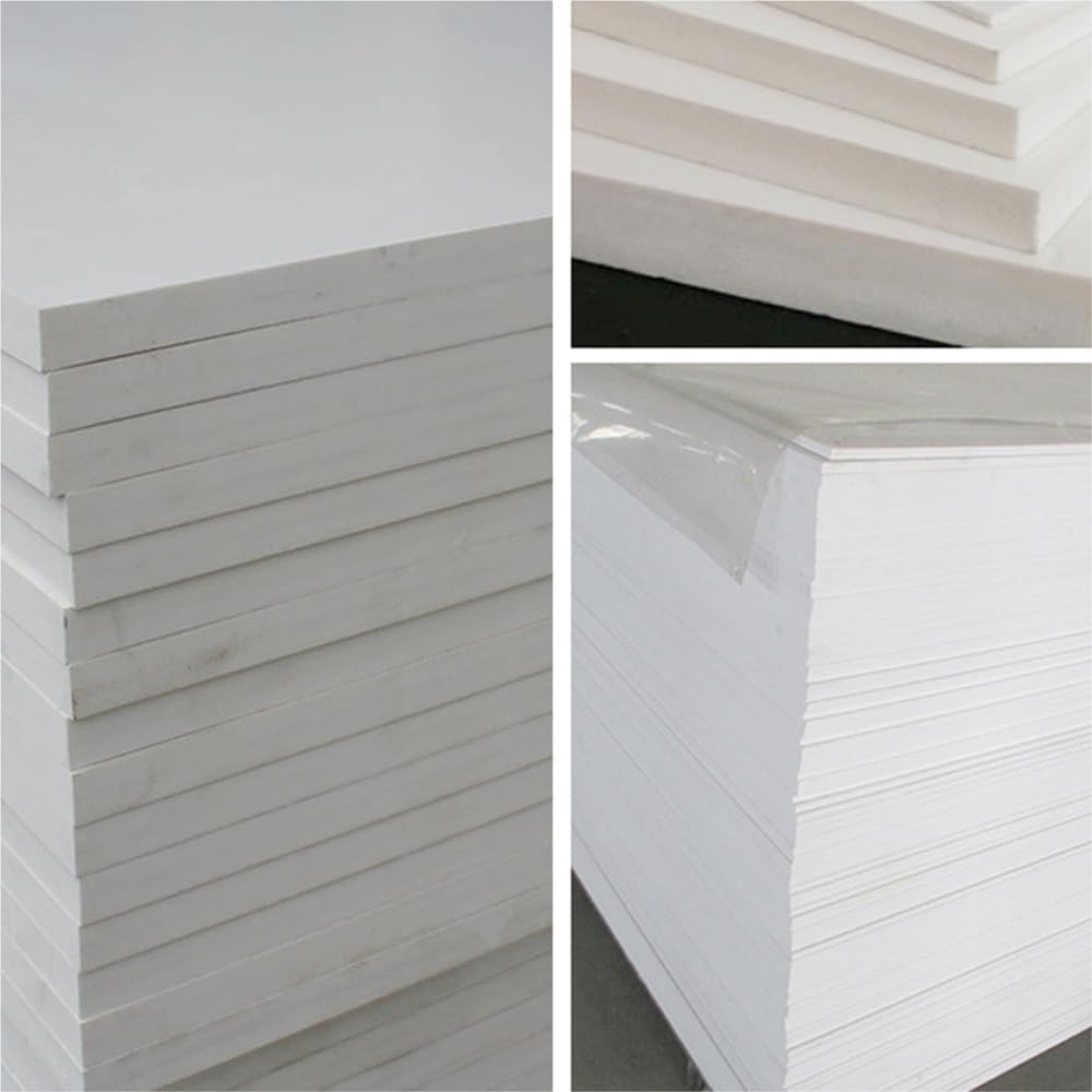 Placa de plástico blanca, 10 Uds., 200x200mm, espesor 0,4mm, 0,5mm, 0,8mm, 1mm(0.4x200x200mm)