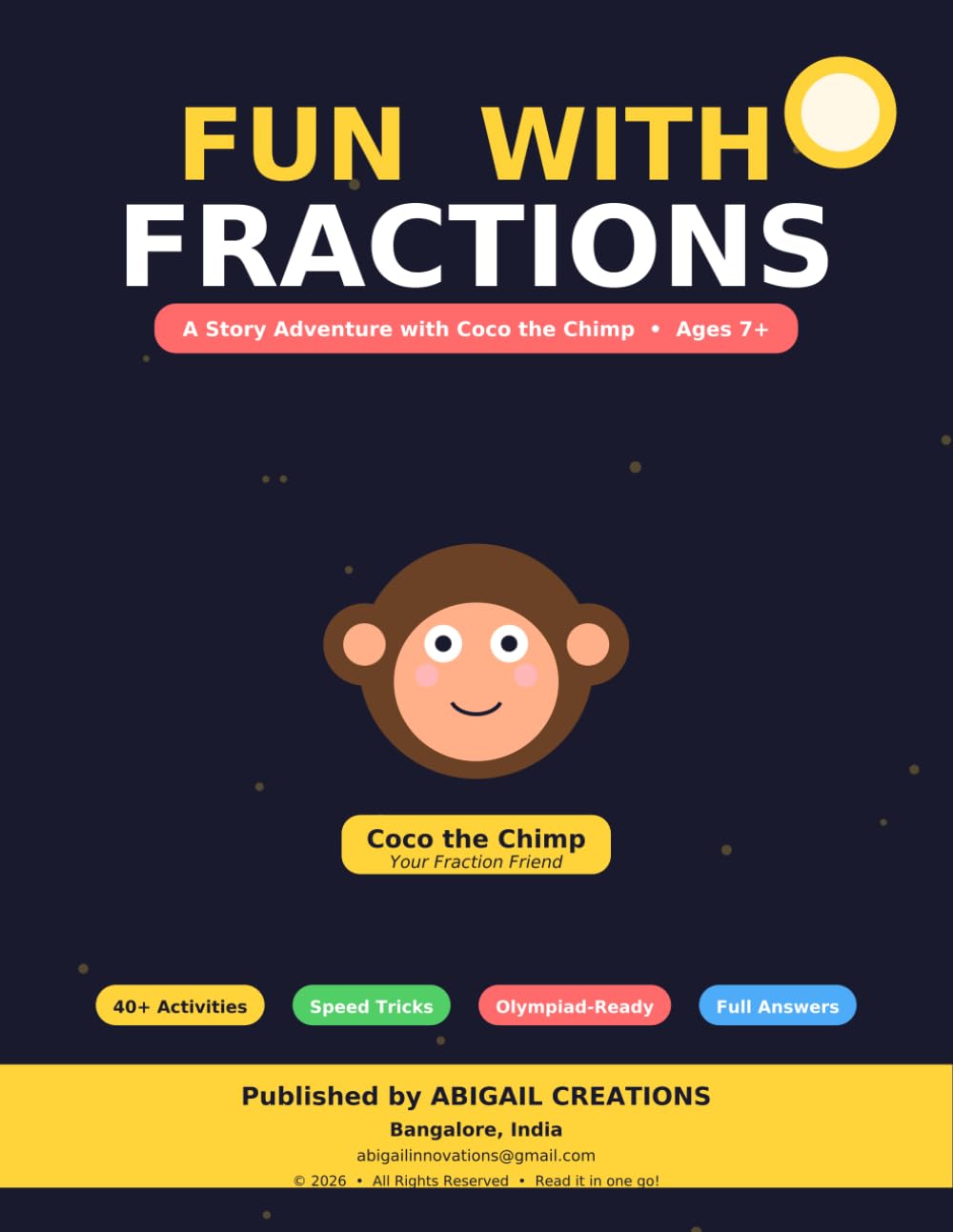 Fun With Fractions: A Story Adventure with Coco the Chimp (Ages 7+) (Coco the Chimp Math Adventures)
