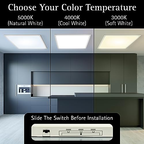 Image of UltraLux 2x2 Surface Mount Slim LED Panel Dimmable 3CCT Matte White 1Pk