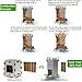 FITHIKE Backpacking Camping Rocket Stove,Portable Stainless Steel Wood Burning Camping Stoves for Outdoor Cooking Hiking Survival Travel Picnic BBQ