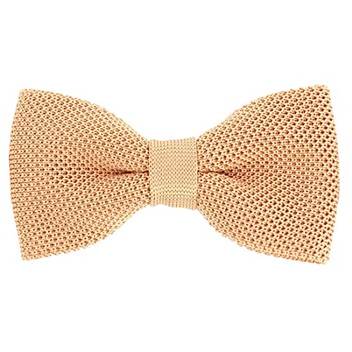 Noeud papillon tricot en soie orange Tony & Paul, le cadeau élégant fabriqué en Italie