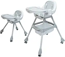 Cadeira de Alimentação para Bebês Cinza Yuupi