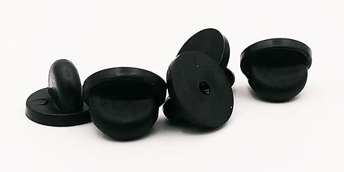 Miniatura 5 de 100 Goma de PVC. Pin Backs – Mariposa Embrague