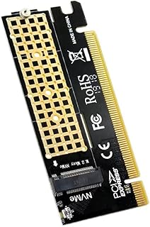 NVMe to PCIE Adapter Card M.2 NVME to PCIe X16 Adapter M-Key Hard Drive Converter Reader Expansion Card Replace M.2 Nvme to Pcie X16 Extender Adapter