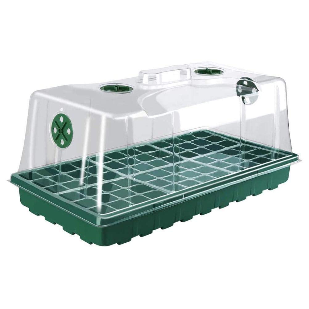 TOPINCN Caja de Cultivo de Semillas de Plantas, Iniciador de Plántulas de Vivero de 12 Orificios de Plástico de para Jardineros y Cultivadores (1)