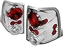 Compatible with 2002-2005 Ford Explorer Pair Chrome Housing Altezza Style Tail Light Brake/Reverse Lamps