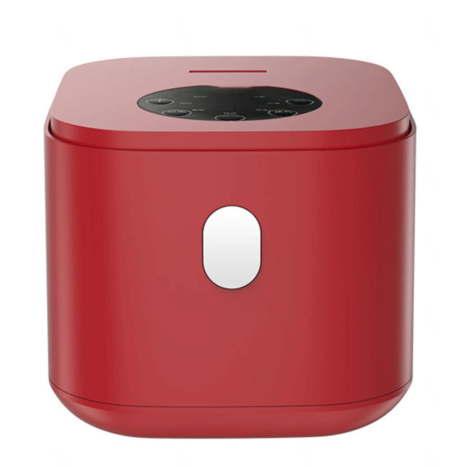 Rijstkoker 2,5 L Inclusief Stoominzet (opwarmfunctie, Kookpan met Anti- aanbaklaag, Rijstlepel en Maatbeker) 400 W, Zachte Koker Voor Groenten en Vis Enz.,White-2.5L