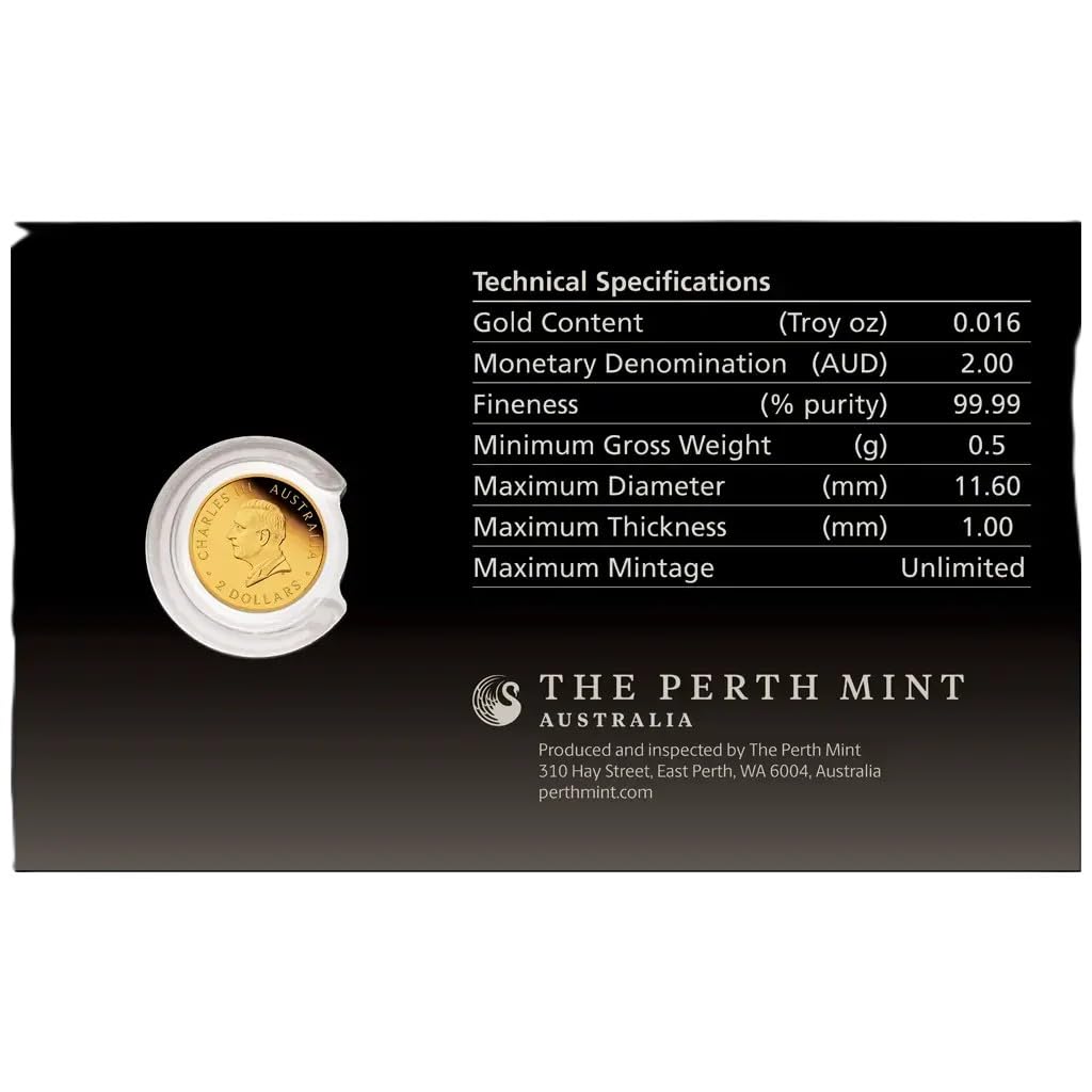 Goldmünze 1/62 oz Känguru 2026 Mini Roo 40 Jahre Jubiläum Gold Münze Perth Mint
