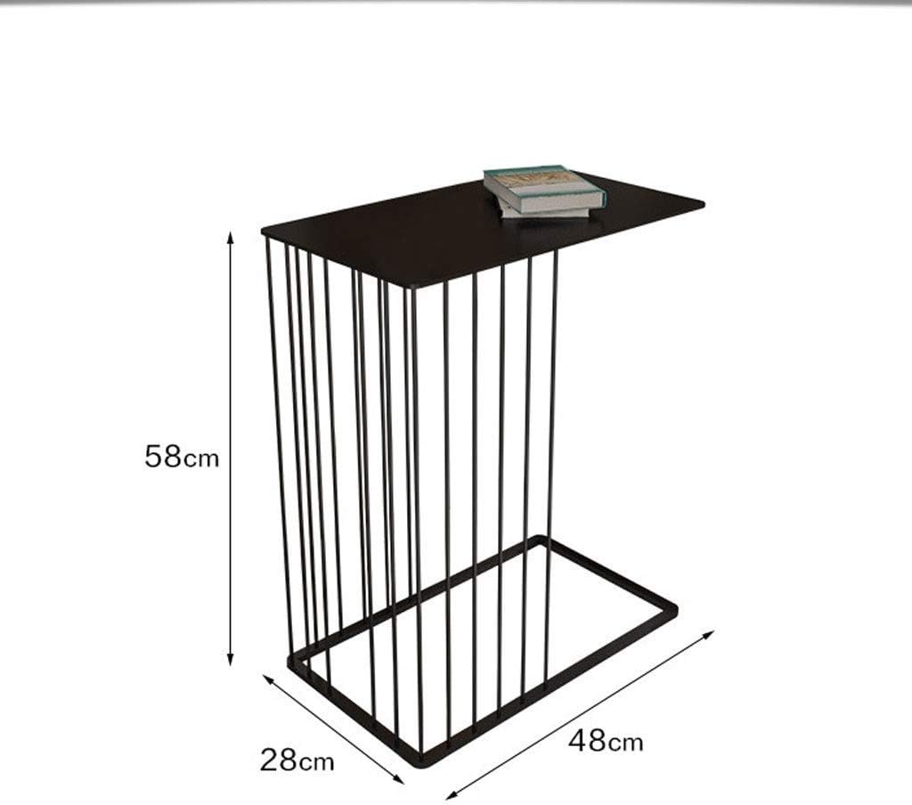 エンドテーブルサイドテーブルナイトスタンドコーヒーテーブルc字型鍛造アイアン小さなコーヒーテーブルサイドテーブル 北欧のシンプルな家庭用オフィスソファ読書テーブルエンドテーブルサイドテーブルナイトスタンド 色 黒 サイドテーブル カラー Golden Www