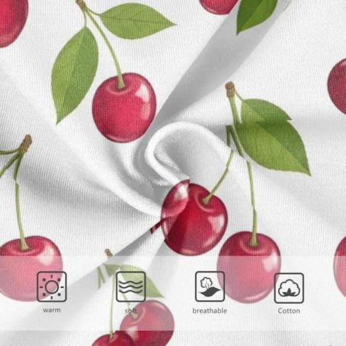 Cotton Girls Underwear Toddlers Red Cherries White Cute Panties Girl Designer Kids Briefs Undies 2t3