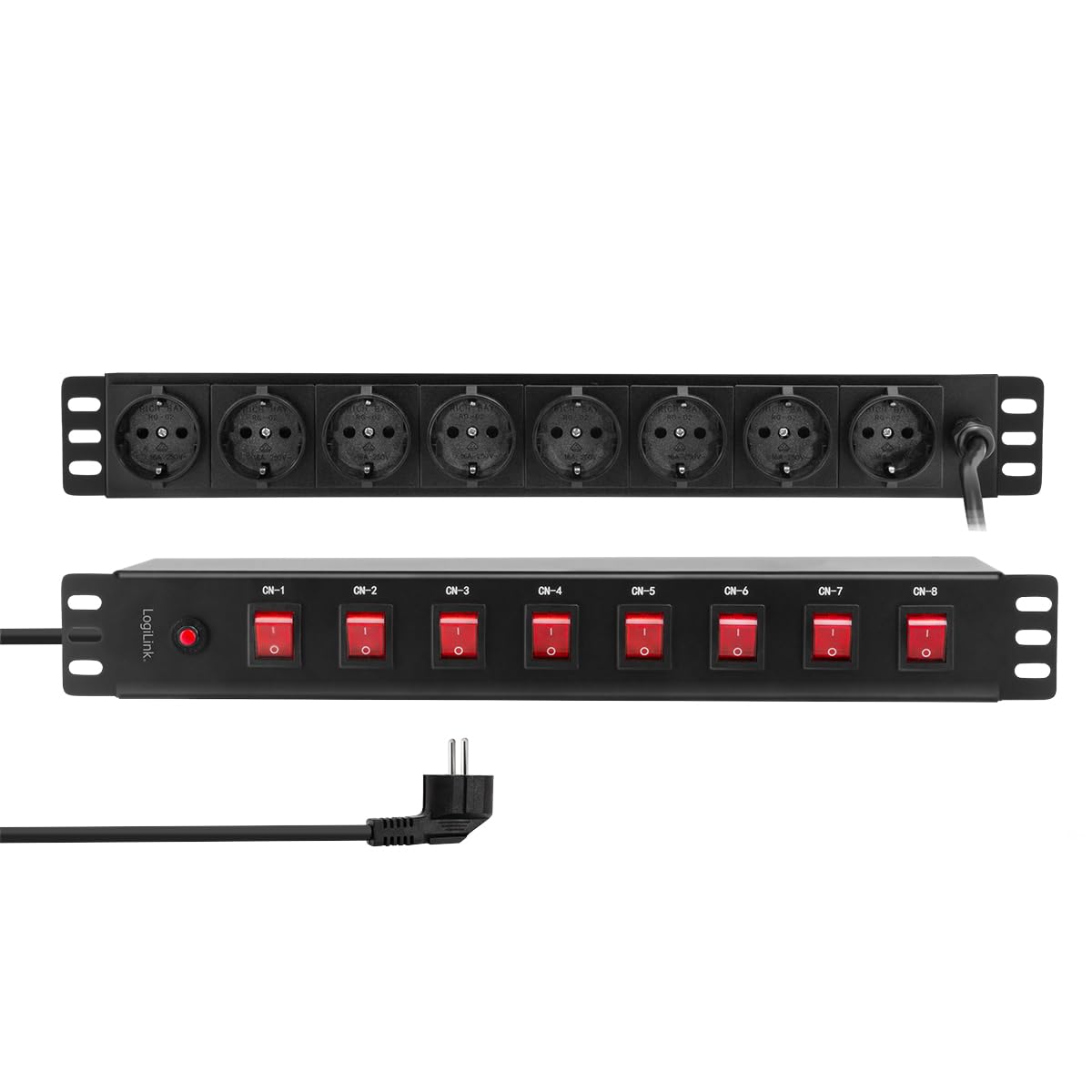 LogiLink PDU8D01-19" Steckdosenleiste 8-Fach