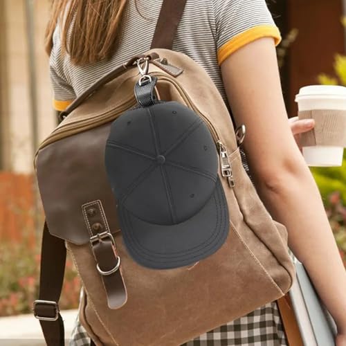 Generic Unisex-Adult Hat Clip for Travel, Black, 6 Pcs, Leather/Alloy, Modern Leather, Adjustable, Not Water Resistant, Casual, Travel Accessory, Cowboy Hat Style3
