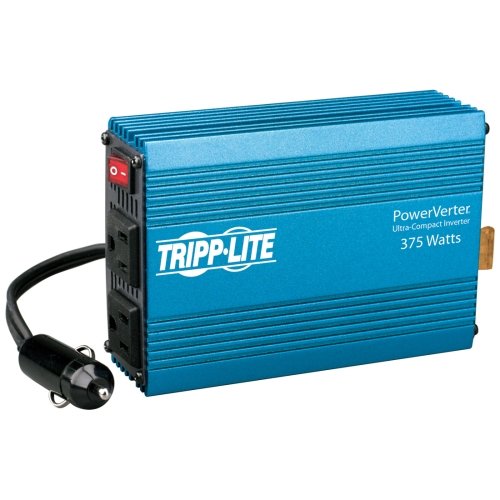 Tripp Lite PowerVerter 375-Watt Ultra-Compact Inverter - 12V DC - 120V AC - Continuous Power:375W
