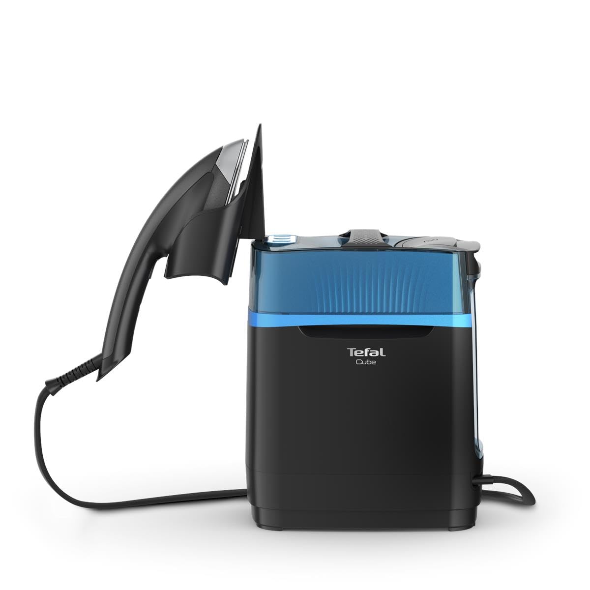 Tefal Défroisseur vapeur hygiénique UT2020 CUBE Désinfectant Hygiénique Nettoyage à la vapeur vertical Repassage mobile Débit vapeur jusqu'à 90 g/min Effet pressing 200 g/min