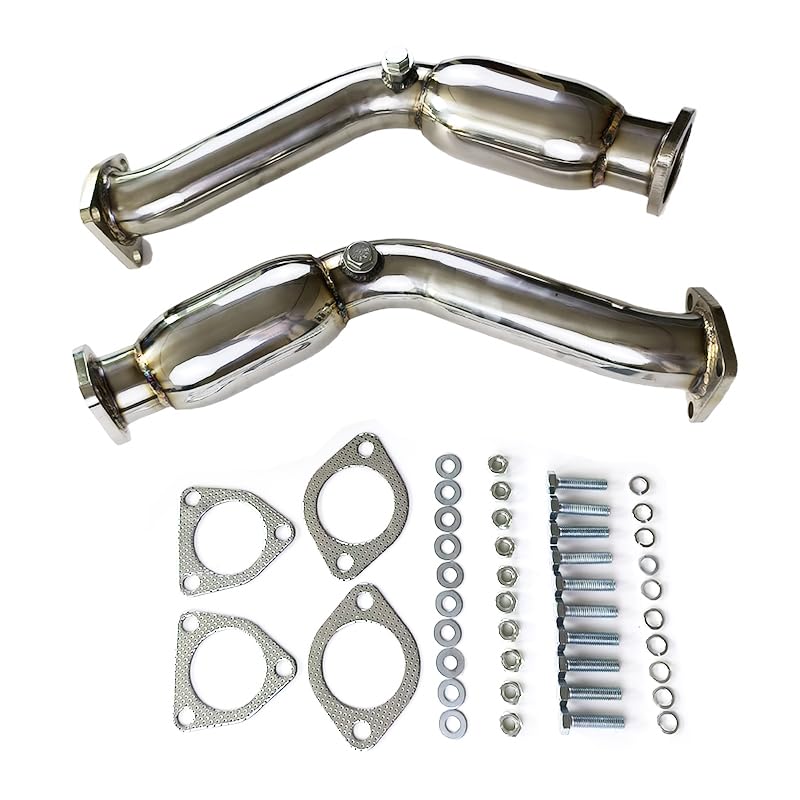 Bajadas decat inoxidables con acabado premium para 350Z Z33 2