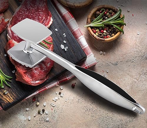 Aliglow ES-24-D03 Meat Tenderizer Hammer Tool Pounder For Tenderizing Steak Beef Poultry thumb #4
