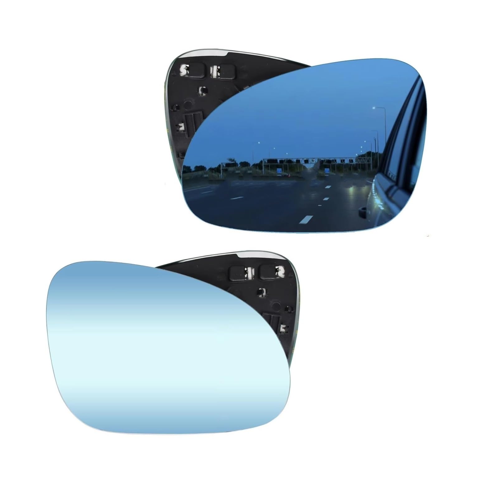 Cristal Espejo Retrovisor Calefactable Compatible Con EOS 2007-2008 Para Rabbit R32 2006-2009 Para Passat B6 2005-2009 Reemplazo Lente Espejo Retrovisor Lateral Calefactable Cristal Azul