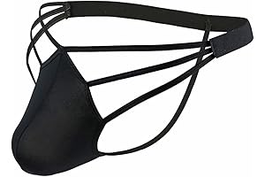 Mens Sexy Ice Silk Sexy Thong Hollow Out Thong G-Strings