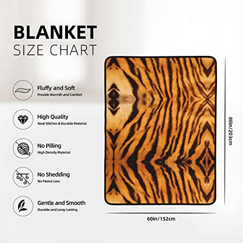Plaid tigre super doux grand format pour des soirées cocooning chaleureuses sur le canapé - 8