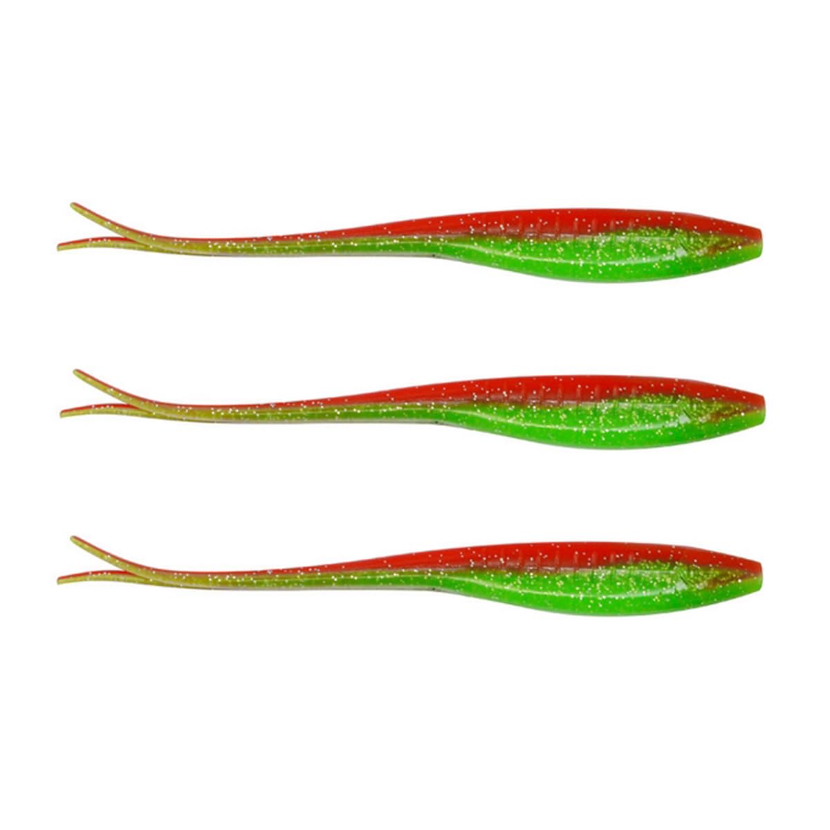 FOLANDO 3pcs Fishing Lures Soft Tail Fishing Lure, big Soft Fishing Lures Plastic Baits Kit for Fishing Trout Redfish Saltwater 17cm/15.5g LYRT-175