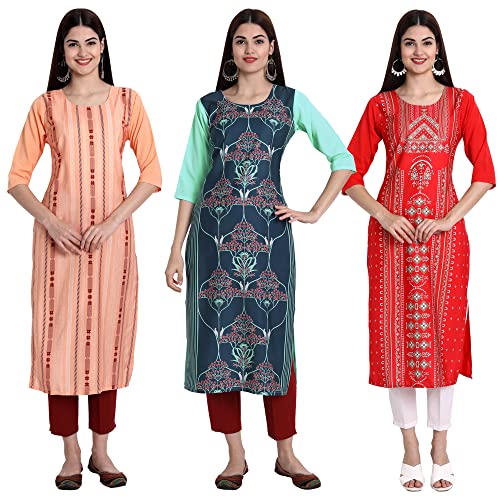 Image of Women's Crepe Straight Kurta