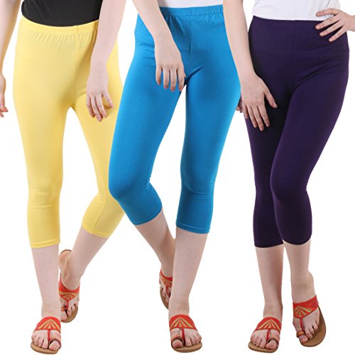 Image of DIAZ Capri for Women Combo Pack of 3