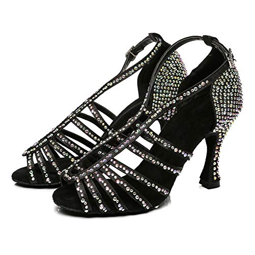 Chaussures de danse salsa bachata HROYL à strass pour vos soirées - 3
