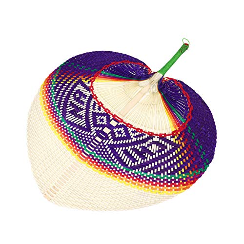 Ciieeo Cattail Fan Rattan Decor Tropical Hand Fans Elderly Hand Fan Paper Fans Decoration Chinese Fan Palm Handheld Weaving Fan Folding Hand Fan Summer Paddle Fans Africa Foldable Bamboo