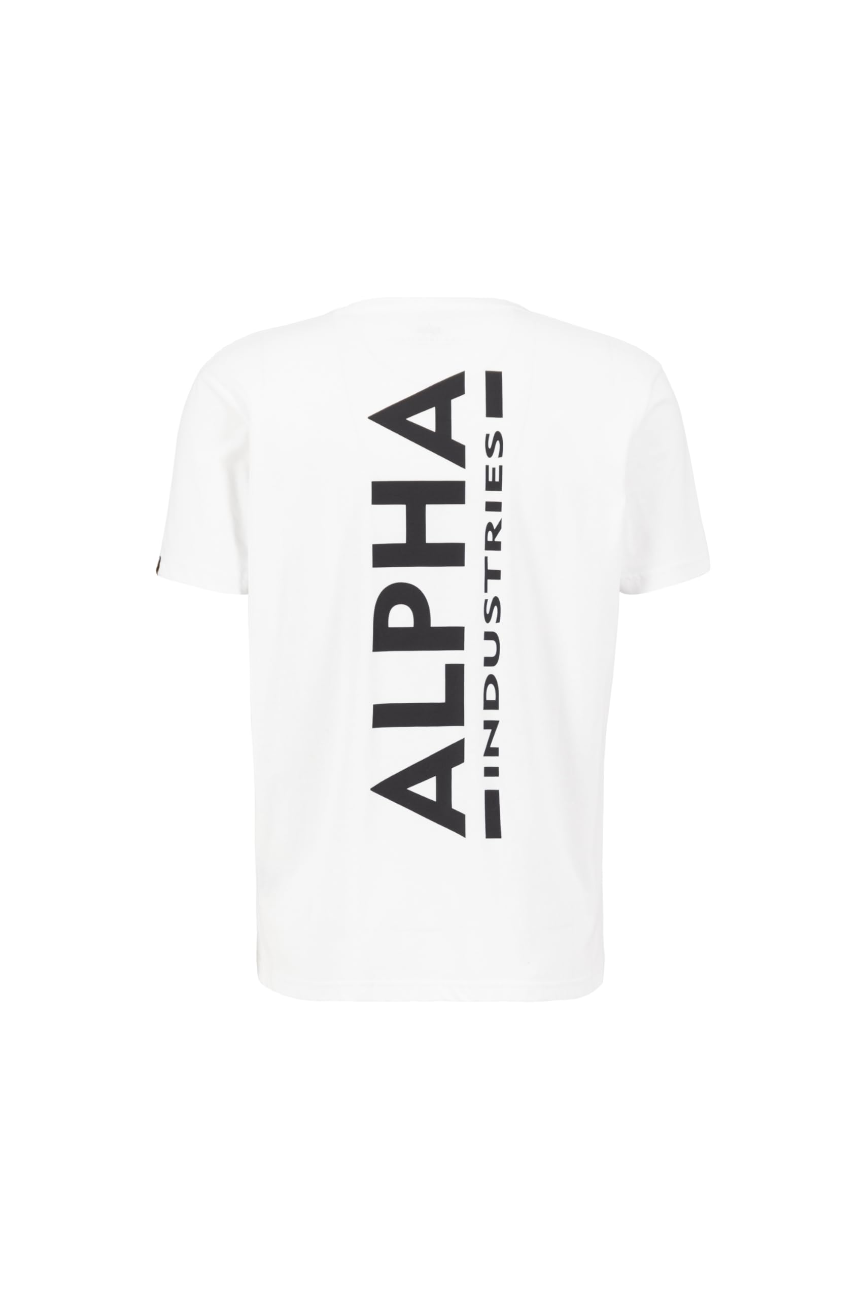 Alpha Industries Blanc T-Shirt Backprint