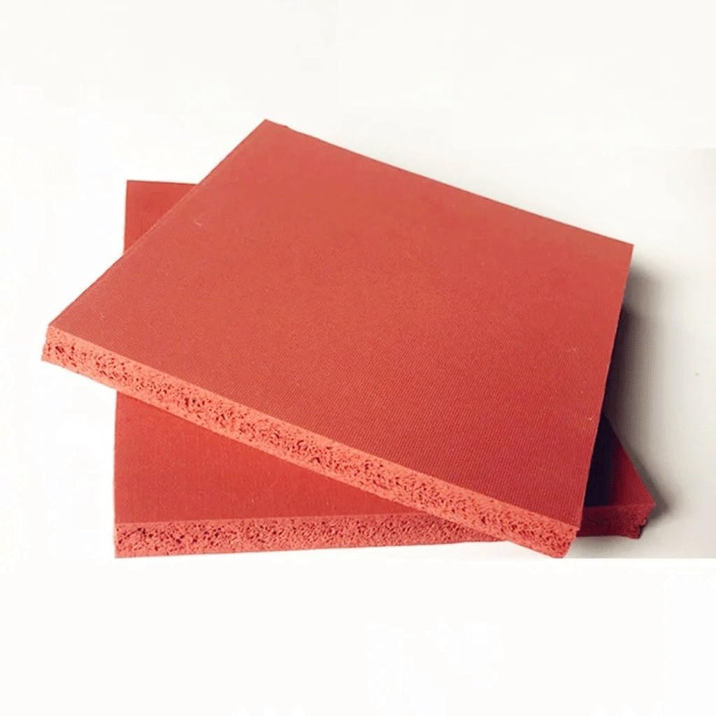 Tira de sellado de espuma de silicona, Tira de sellado espuma silicona, hoja esponja, 500x500mm, rojo, varios tamaños, sello for puerta y ventana(Medium)