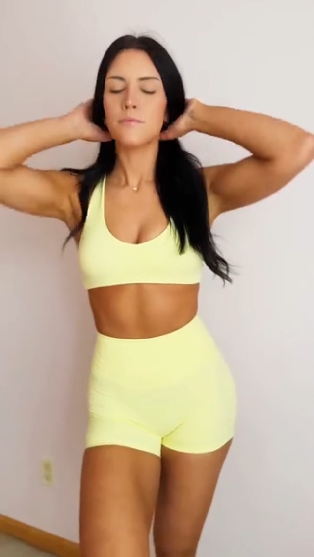 Aazon.co: ABOCIW Workout Sets For Woen 2 Piece Yoga Outfits Padded - View #11