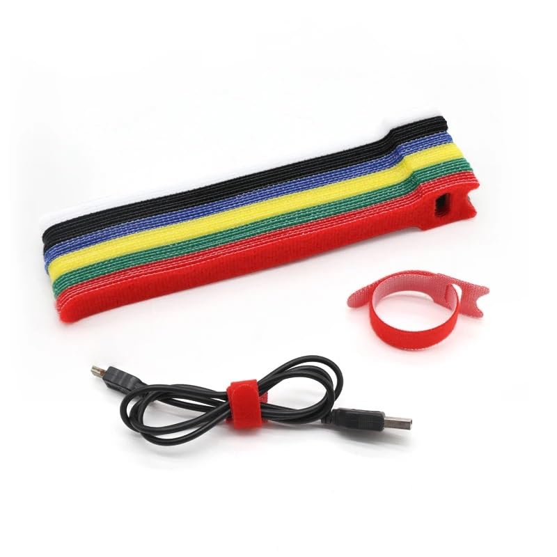 Kabelbinder 60 abnehmbare Reißverschlussbänder, wiederverwendbare Reißverschlussbänder Kabelbinder Schwarz (Color : GREY 300MM)