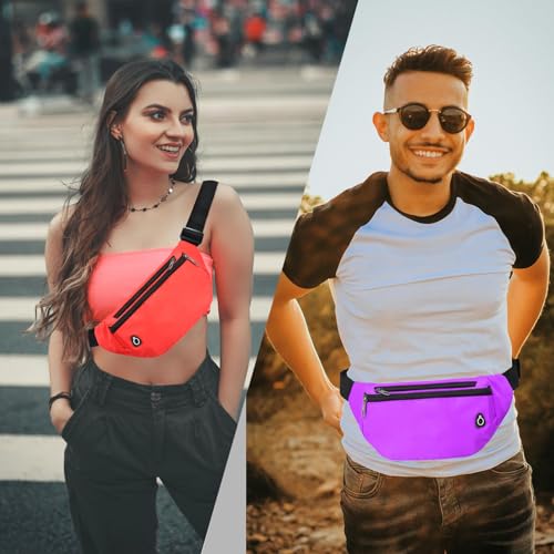 Image of Fanny Pack for Women Men,Crossbody Fanny Pack Water Resistant Sports Waist Bag Pack, Belt Bag for Travel Hiking Running