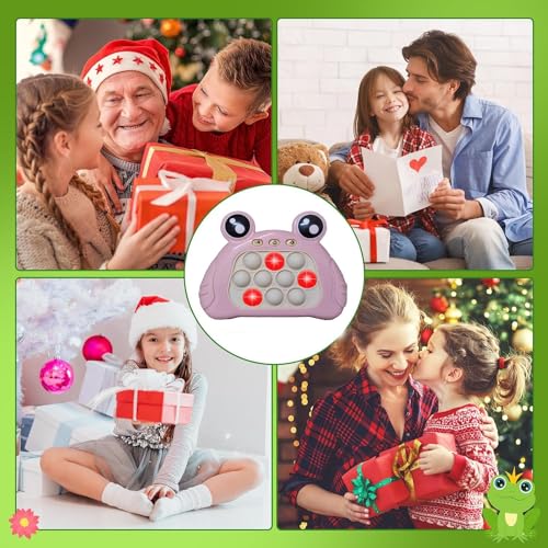 Image of Pop Fast Push Game Handheld Game Puzzle Game for Kids 3-12 Birthday Gifts ,Sensory Fidget Toys for Kids and Adult(Pink)