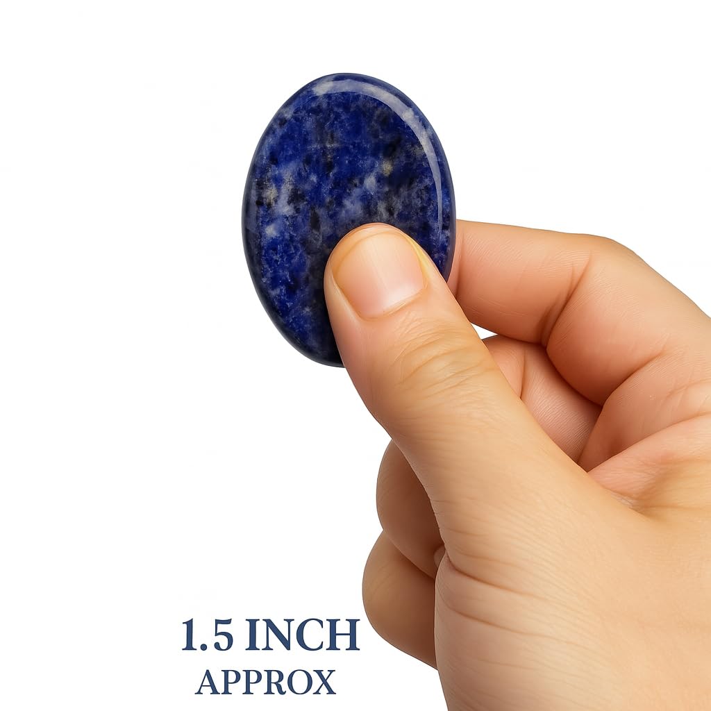 Bulk Pack of 11 Selenite Worry Stones – Polished Palm & Thumb Crystals for Clarity, Energy Cleansing & Pocket Meditation Gift Set